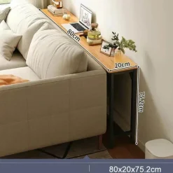 Modern Narrow Sofa Table - Space-Saving Contemporary Design