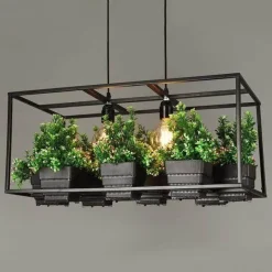 Modern Plant Chandelier Lamp - Creative Indoor Lighting