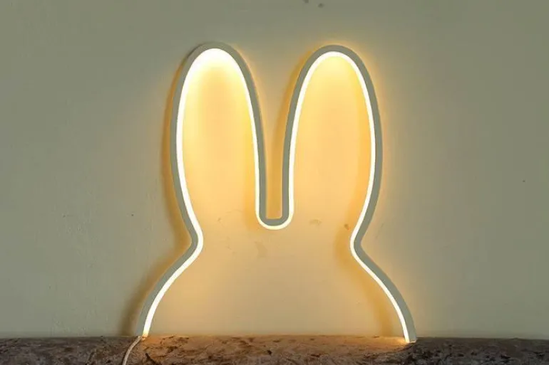 Modern Rabbit Night Lamp - Cute LED Bedroom Lighting