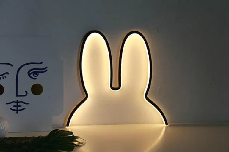 Modern Rabbit Night Lamp - Cute LED Bedroom Lighting