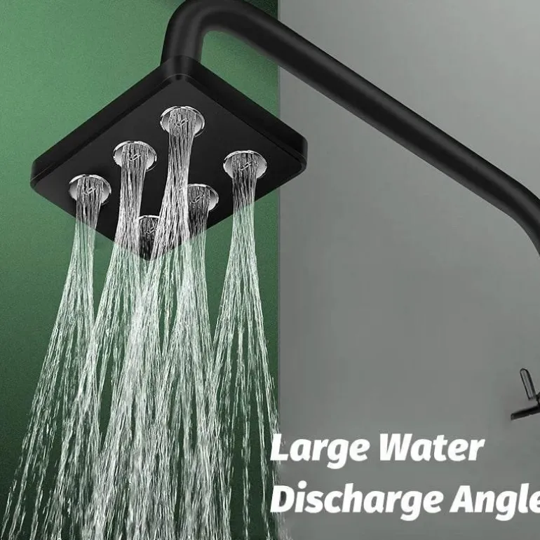 Modern Rain Shower Head - Aqua Square Waterfall Fixture