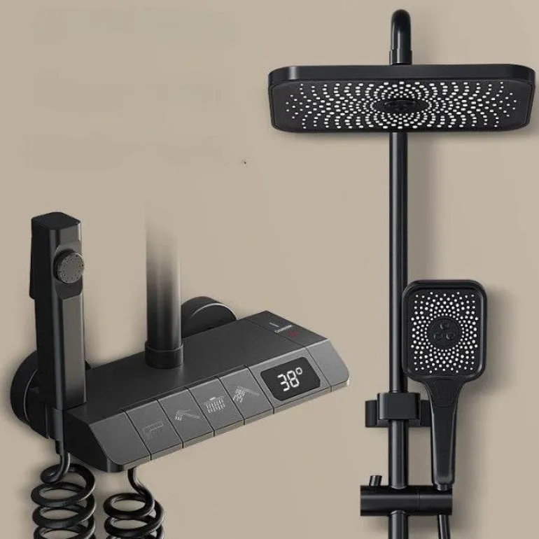 Modern Rainfall Shower Set - Elegant Showerhead with Luxury Design