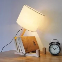 Modern Solid Wood Table Lamp - Stylish Indoor Lighting