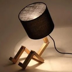 Modern Solid Wood Table Lamp - Stylish Indoor Lighting