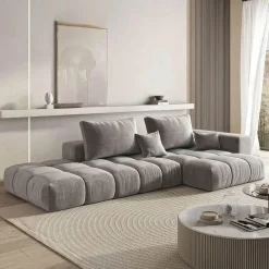 Modern Upholstered Sofa - Stylish Living Room Couch