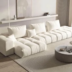Modern Upholstered Sofa - Stylish Living Room Couch