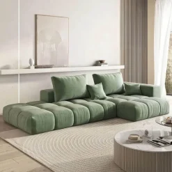 Modern Upholstered Sofa - Stylish Living Room Couch