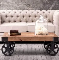 Modern Wood and Iron Dining Table - Stylish Classic Design