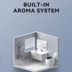 Moderne beheizte Toilette mit integriertem Wassertank