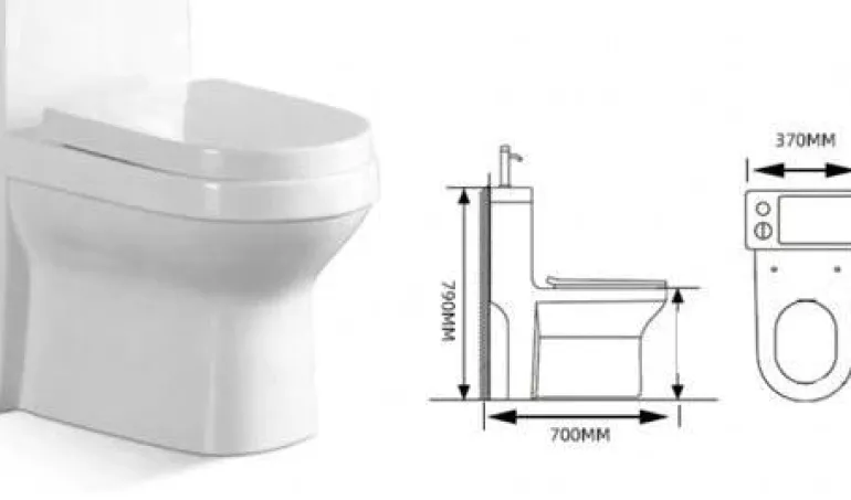 Moderne japanische Toilette mit Waschbecken – platzsparende Badezimmereinrichtung