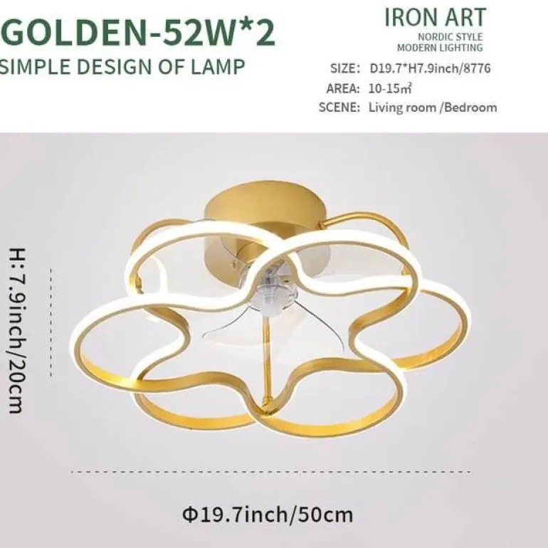 Moderne LED-Deckenventilatorleuchte – Elegante Leuchte
