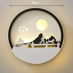 Moderne LED-Wandleuchte - Dekorative Kunstleuchte