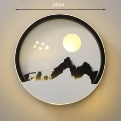 Moderne LED-Wandleuchte - Dekorative Kunstleuchte