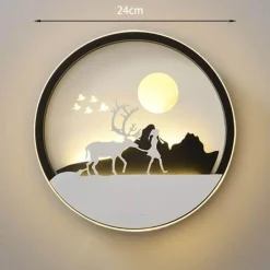 Moderne LED-Wandleuchte - Dekorative Kunstleuchte