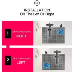 Moderne Nano Black Küchenspüle – Elegantes Design