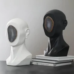 Moderne nordische abstrakte Mann-Skulptur – zeitgenössische Kunstfigur