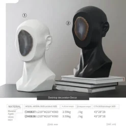 Moderne nordische abstrakte Mann-Skulptur – zeitgenössische Kunstfigur