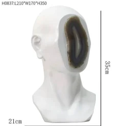 Moderne nordische abstrakte Mann-Skulptur – zeitgenössische Kunstfigur