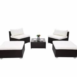 Moderne 5-teilige Terrassen-Loungemöbel