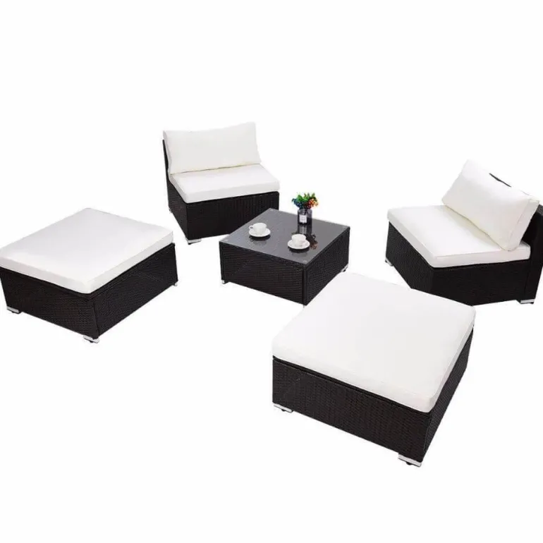 Moderne 5-teilige Terrassen-Loungemöbel