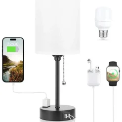 Moderne USB-Schreibtischlampe – Stilvolle Tischleuchte aus Metall