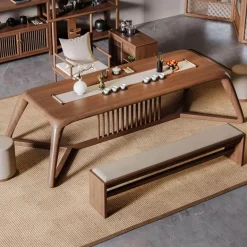 Moderner asiatischer Esstisch – Möbel im Wasabi-Stil