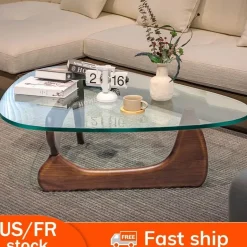 Moderner Couchtisch aus Glas – elegantes unregelmäßiges Design für das Wohnzimmer