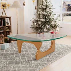 Moderner Couchtisch aus Glas – elegantes unregelmäßiges Design für das Wohnzimmer