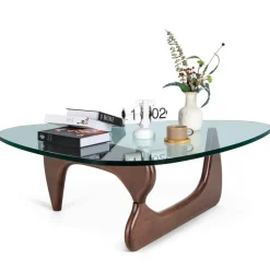 Moderner Couchtisch aus Glas – elegantes unregelmäßiges Design für das Wohnzimmer