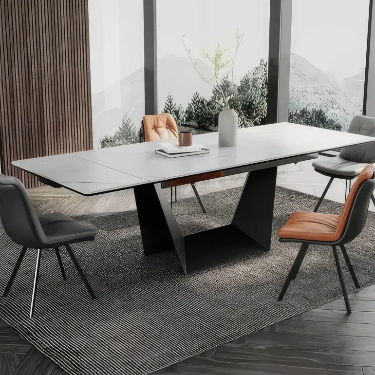 Moderner Esstisch aus Holz – lässig-elegantes Design