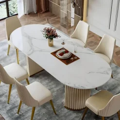 Moderner Esstisch aus Schiefer – Zeitgenössische Esszimmermöbel