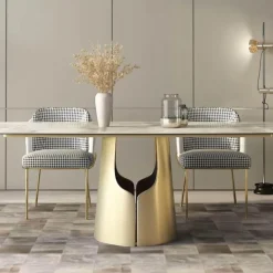 Moderner Esstisch aus Schiefer – Zeitgenössische Esszimmermöbel