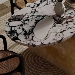 Moderner Esstisch mit Steinoberfläche - Elena Stone Dining Furniture