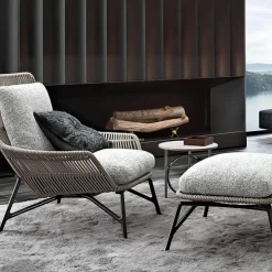 Moderner gepolsterter Loungesessel – stilvoller Akzentstuhl