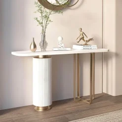 Moderner Konsolentisch aus Schiefer – Zeitgenössische Wohnzimmermöbel