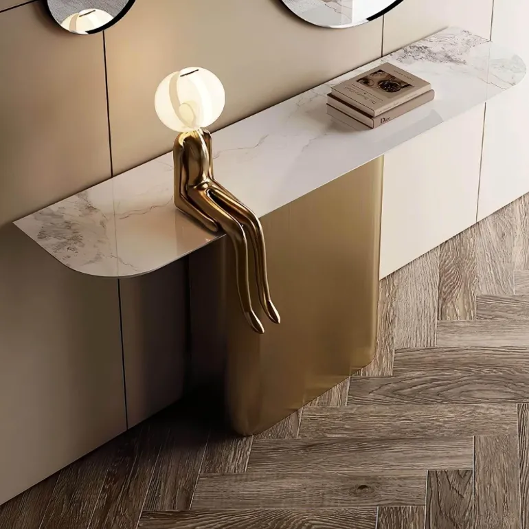Moderner Konsolentisch aus Schiefer – Elegante Eingangsmöbel