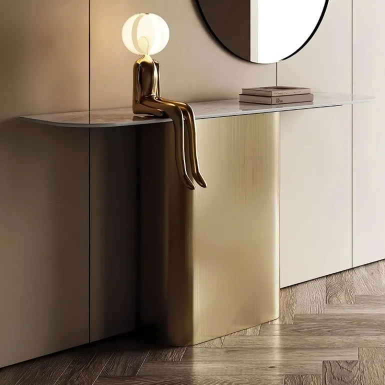 Moderner Konsolentisch aus Schiefer – Elegante Eingangsmöbel