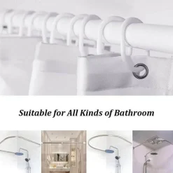 Moderner Leda Duschvorhang – Elegante Badezimmerdekoration für ein stilvolles Update