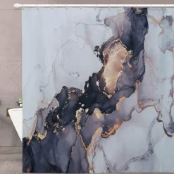 Moderner Leda Duschvorhang – Elegante Badezimmerdekoration für ein stilvolles Update