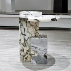 Moderner Marmor-Beistelltisch – Elegantes Akzentmöbel