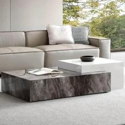 Moderner Marmor-Couchtisch – Elegante Wohnzimmermöbel