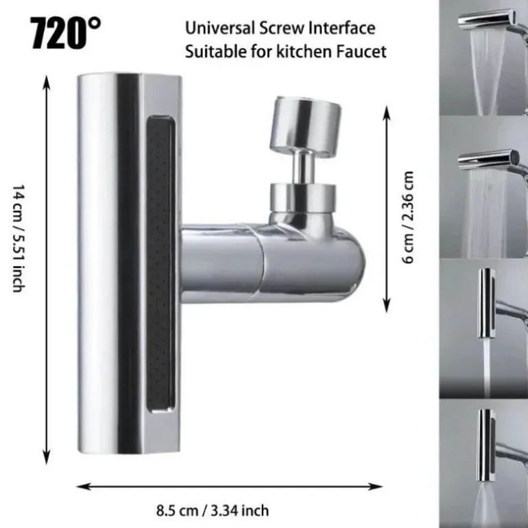 Moderner matter Küchenhahn – Multifunktionales Wasserfall-Design