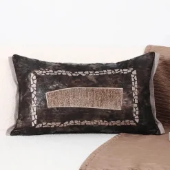 Moderner minimalistischer schwarz-weißer Sofakissenbezug - Stilvoller Kissenbezug für das Wohnzimmer