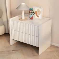 Moderner Nachttisch aus Schiefer – Stilvoller Nachttisch mit Schieferplatte