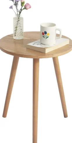 Moderner, runder, kleiner Beistelltisch – elegante Ergänzung für jeden Raum