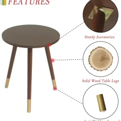 Moderner, runder, kleiner Beistelltisch – elegante Ergänzung für jeden Raum