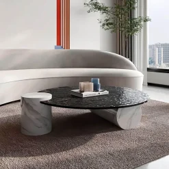 Moderner rustikaler Couchtisch - Akzenttisch aus Holz