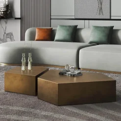 Moderner rustikaler Couchtisch – Stilvoller Akzenttisch