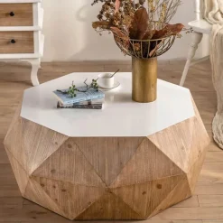 Moderner rustikaler Couchtisch - Evelyne Timber Wohnzimmermöbel