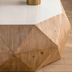 Moderner rustikaler Couchtisch - Evelyne Timber Wohnzimmermöbel